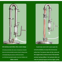 Distillateur Commercial Électrique d'Huiles Essentielles en Acier Inoxydable 15-98L, Installation de Distillation Sous Vide Semi-Automatique Contrôlée par PLC