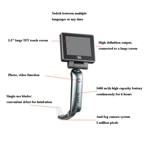 <span class=keywords><strong>Laryngoscope</strong></span> vidéo d'intubation Aults Matériel de fabrication médicale avec 5 lames jetables de taille pour enfants bébé nouveau-né - Product Image 5