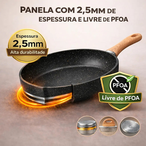 Juego de Ollas y Sartenes de Cerámica Moderna con Revestimiento de Mármol, Tapas de Vidrio, Asas de Baquelita, Antiadherente, 6 Piezas, de Aluminio, Compatible con Inducción - Product Image 5