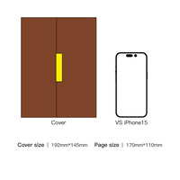 Carnet de Notes Personnalisable A5 en Cuir Premium pour Femmes, Style Magnétique, Rechargeable, Journal de Bureau et Agenda