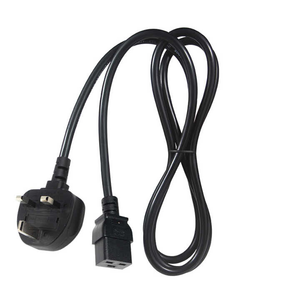 สายไฟ BS to C19 10A 125V ยาว 6 ฟุต 18AWG สีดำ สำหรับจอคอมพิวเตอร์และเครื่องพิมพ์ - Product Image 4