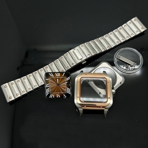 Boîtier de montre en acier 316L noir, argent, or rose de 38 mm, cadran de 27 mm - Pièces de réparation/modification pour mouvements automatiques <span class=keywords><strong>Seiko</strong></span> NH35/36 - Product Image 4