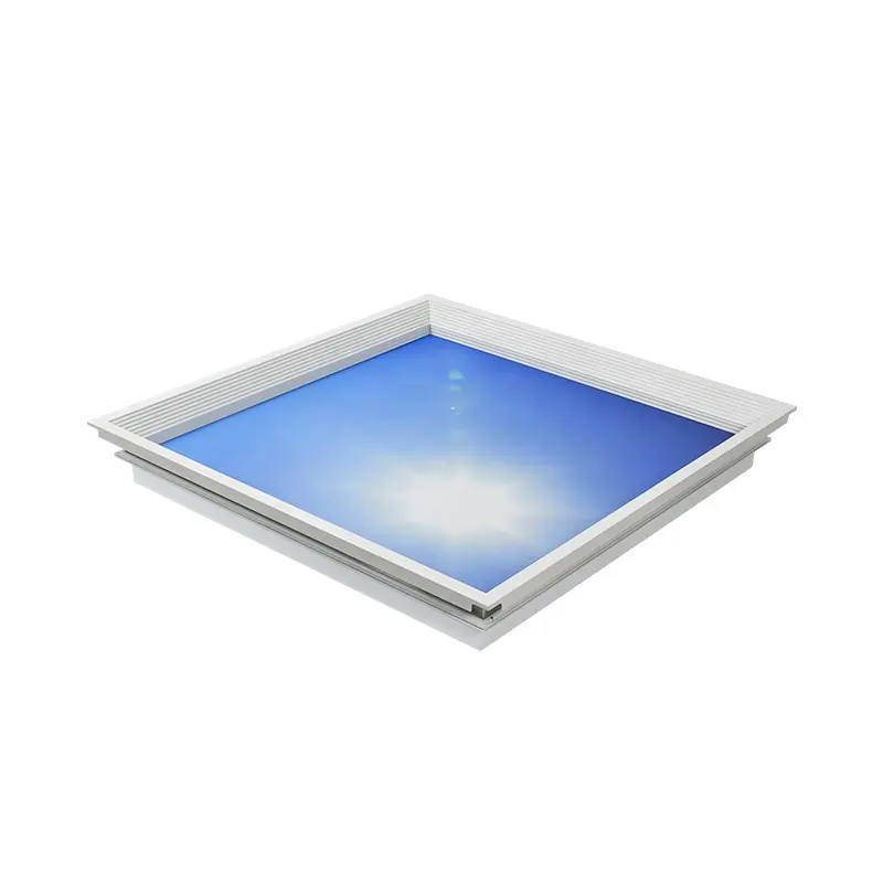 Pannello luminoso a Led sottile personalizzato con Design piatto dimmerabile retroilluminazione a pannello decorato Ultra Lumisheet crea una lampada blu cielo lucernario sul tetto