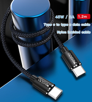Ponsel pengisian daya cepat, ponsel pengisian daya Cepat 3A 45W Usb C ke kabel tipe-c Tipe C