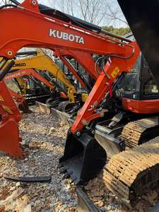 Excavateur kubota u55 d'occasion d'origine japonaise 5,5 tonnes petite pelleteuse avec pouce machines agricoles mini pelleteuse kubota kx155 163 165 - Product Image 3