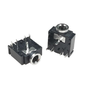 PJ-307 PJ307 Preto <span class=keywords><strong>3.5mm</strong></span> Estéreo Jack Soquete Conector De Áudio Jack PCB 3F07 -5PIN - Product Image 2