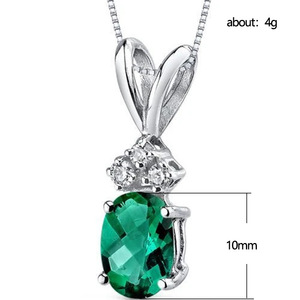 Collana con Ciondolo in Pietra Verde per Donne, Catena Minimalista con Charm, Gioielli alla Moda per Uso Quotidiano, Regalo - Product Image 2