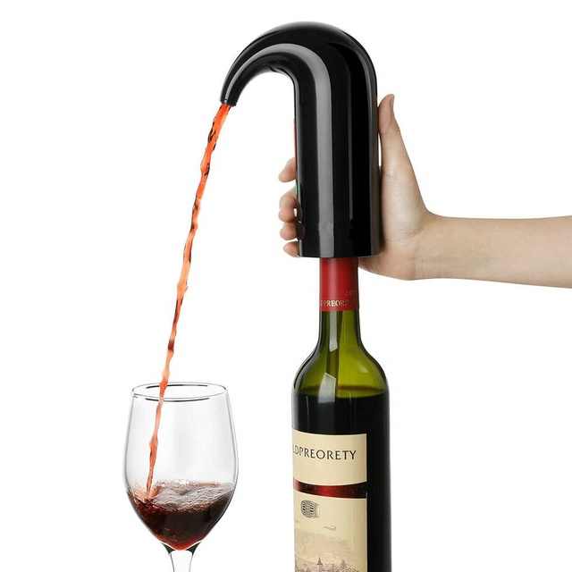 Smart Electric Wine Decanter Aerator Dispenser Portable LCD Display Wine Adding Oxygen Oxidation Pourer Tools Wine Accessories