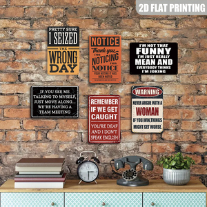 Je ne suis pas aussi drôle que ça, je suis juste vraiment méchant – Plaque métallique vintage amusante pour bar ou garage - Product Image 5