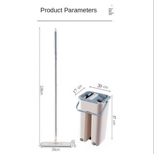 Factory Wholesale Customization Squeeze Floor <b>Mop</b> Bucket Household Spin Bucket Magic Flat <b>Mops</b> Home Kitchen Dry Wet <b>Mops</b> - Product Image 2