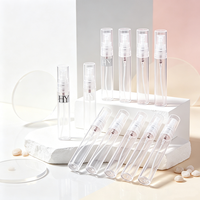 Impression de logo personnalisé, flacons vaporisateurs portables à fine brume de 5 ml, 8 ml, 10 ml, mini flacons vaporisateurs de parfum rechargeables en PP transparent pour les voyages