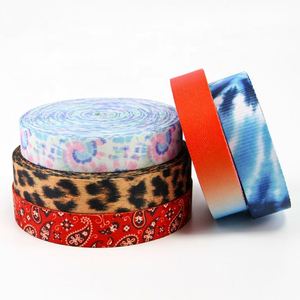 Eco Friendly Ribbon Custom Heat Transfer Strap Woven Band Sublimation Tape Recycled Polyester Sublimation <b>Webbing</b> for Sandal - Product Image 1