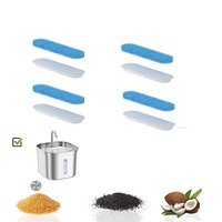 Dispensador Automático de Agua para Gatos de 2.5L, Bebedero de Acero Inoxidable con Chorro de Agua para Gatos, Perros y Pájaros