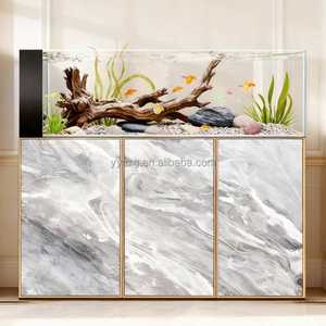 초백색 유리 어항 수족관 가정 장식용 공장 바닥 필터 시스템 거실 공간용 - Product Image 3