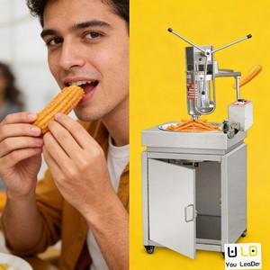 Machine à churros électrique et accessoires pour les activités de carnaval et les banquets de mariage - Conception intégrée en acier inoxydable - Product Image 4