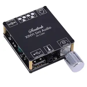 XY-C50H 50Wx2 BT 5.0 Wireless Audio TPA3116 Digital Power amplifier Stereo board Amp Amplificador 3.5MM USB APP