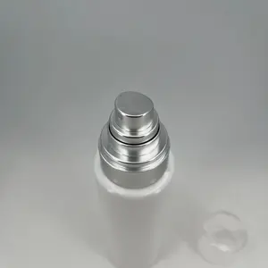 XINJEE Luxus 200 ml PET Kosmetikbehälter Kunststoff Parfümflasche Haarsprühflasche mit 24/410 Sprüher silberner Nebel Sprüher