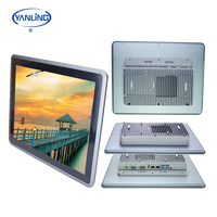 Yanling Pantalla táctil de 10,1 pulgadas Todo en uno PC Pantalla LCD industrial integrada para CPU I3 10110U