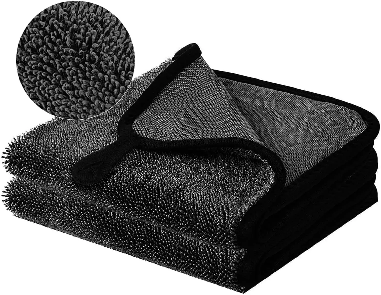 Micro Fibre Pile Auto Care Microfibre Détaillant Microfibre Lavage De Voiture Chiffon De Nettoyage Twisted large twist Loop Serviette De Séchage pour voiture