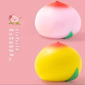 Peach Squishy Stress Relief <b>Toy</b> - Cute Fruit Squeeze <b>Toy</b> for Office <b>Desk</b> Fidget Sensory <b>Toy</b> - Product Image 1
