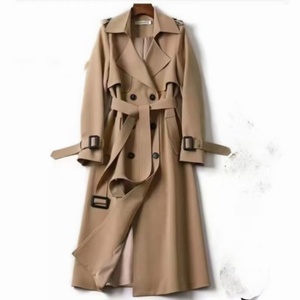 2025 Spring Autumn Korean <b>Windbreaker</b> Long Coat Jacket for Women - Product Image 5