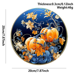 Spot Country Style Automne Récolte Festival Citrouille Épouvantail Feuille D'érable Scène Décoration En Bois Décoration Murale Suspendue - Product Image 6