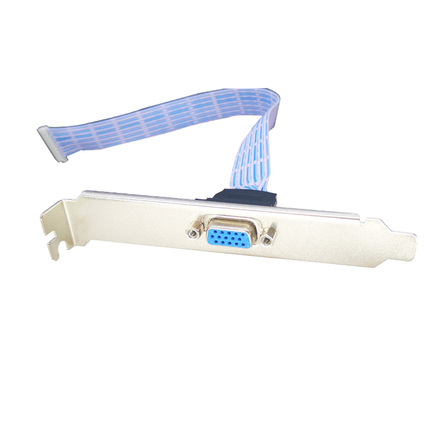 VGA DB15 Adapter Expansion Cable with PCI Metal Bracket OEM