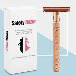 Maquinilla de Afeitar de Seguridad de Doble Filo Reutilizable y Ecológica Spolo, Afeitado Perfecto para Hombres y Mujeres, Herramienta de Cuidado Personal para la Eliminación Diaria del Vello - Product Image 1