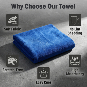 Hecho en China, <span class=keywords><strong>Toalla</strong></span> Nano de 60*180CM, Tejido Delicado y Felpa, <span class=keywords><strong>Toalla</strong></span> Absorbente de Gran Tamaño para Lavado de Autos - Product Image 5