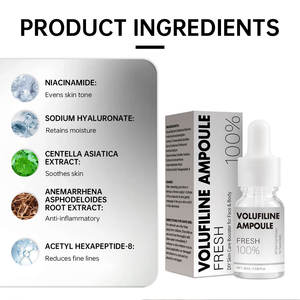 Ampolla VOLUFILINE 100% Sérum, Rellena la Piel Mixta, Controla la Grasa, Ilumina la Opacidad, Rutina Diaria Facial, 10 ml - Product Image 2