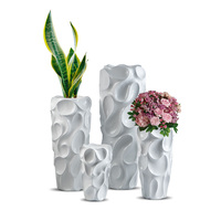 Vases de Sol en Fibre de Verre Grands 20/28/36/48 Pouces, Cylindriques Blancs, Décoratifs d'Intérieur – Vente en Gros Fabricant