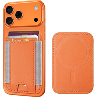 Tarjetero Magnético Flexible de Cuero PU para 12/13/14/15, con Banda Elástica, Diseño Portátil, Compatible y Resistente