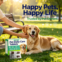 Comprimés à croquer pour chiens et chats, marque privée OEM, complément nutritionnel quotidien, fabricant, naturel, toutes races.