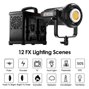 Tolifo SK-D7000BL haute puissance 700W bicolore haute luminosité 91578lux à 1M LED lumière vidéo éclairage continu pour <span class=keywords><strong>film</strong></span> vidéo et TV - Product Image 6