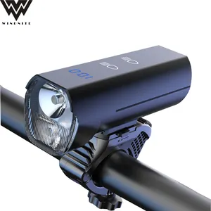 Yeni uzaktan kumanda 1200 lümen USB bisiklet ön lambası LED bisiklet ışığı gidon yerleştirme su geçirmez