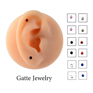 Getta Unisex 12 uds/Tarjeta 3mm imán magnético nariz <span class=keywords><strong>labio</strong></span> Stud Sexy <span class=keywords><strong>falso</strong></span> pendiente nariz anillo no <span class=keywords><strong>Piercing</strong></span> desgaste joyería mujeres hombres - Product Image 3