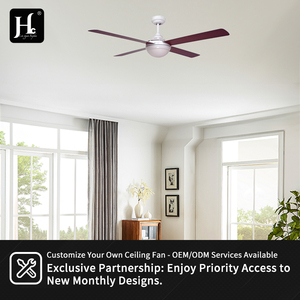 52 inch 132cm white double-sided blade <b>ceiling</b> <b>fan</b> <b>with</b> LED lighting ABS metal <b>remote</b> <b>control</b> suitable for outdoor - Product Image 3