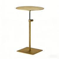 Table de chevet en métal d'inspiration luxueuse, en acier inoxydable, moderne et minimaliste, table d'appoint pour canapé, salon, chambre à coucher, étagère d'angle de rangement
