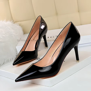 Fashion Sexy Metal High Shallow Mouth Pointy <b>Ball</b> Slim High Heels Women's Shoes Single Shoe Women - Product Image 6