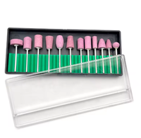 2.35mm/3mm tête de polissage abrasif monté pierre meule tête de meule pour outils électriques rotatifs Dremel