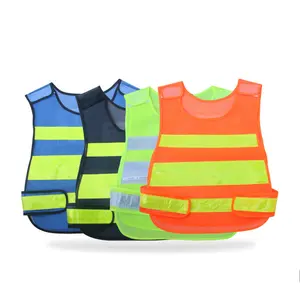 factory directly high visibility durable comfortable work wear reflector jackets visible polyester reflex vest for road safety