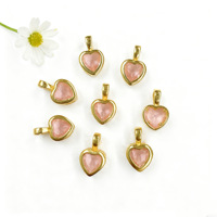 Pendentif Cœur en Zircon Coloré Style Populaire Européen et Américain pour Collier de Perles et Bracelet DIY, Accessoires de Bijouterie
