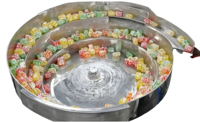 Alimentateur vibrant en acier inoxydable pour bonbons et confiseries, avec PLC et moteur, à haut débit de décharge
