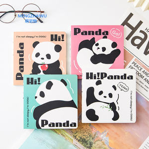 Zhejiang venta al por mayor de papelería y útiles escolares Yiwu mini cuaderno de notas para estudiantes lindo Panda patrón diario anime cuaderno - Product Image 1