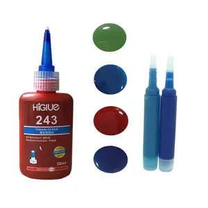Loctiter 290 262 242 Anaerobic Neutral Silicone Sealant Anti-loose Adhesive Screw Glue Liquid Medium Strength Blue Threadlocker