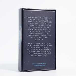 Tarjeta mate de papel de arte azul oscuro impresa personalizada, tarjeta de <span class=keywords><strong>Tarot</strong></span> de diosa elegante con caja magnética, tarjeta de dominio de Dios - Product Image 2