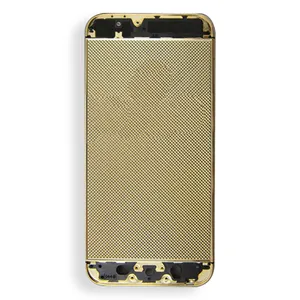 Acessórios para celular iphone 5S, substituição dourada genuína