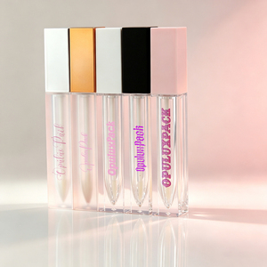 Tube de brillant à lèvres carré givré rose doré de 7 ml, conteneur vide pour huile à lèvres, boîte personnalisée avec logo pour emballage cosmétique - Product Image 4