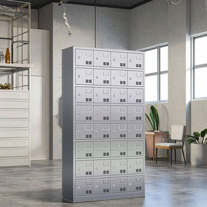 ארון קפיטריה נירוסטה ליחידות בית הספר-ארון אחסון רב דלתות לקופסאות מזון - Product Image 5