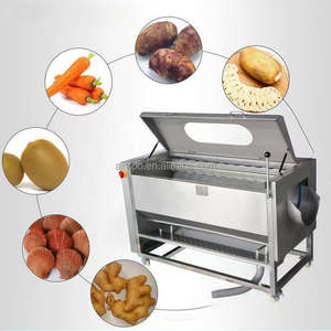 Machine à laver industrielle pour pommes de terre, carottes, gingembre et légumes, <span class=keywords><strong>prix</strong></span> d'usine, acier inoxydable, haute productivité, usage commercial - Product Image 1